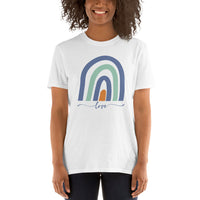 Love Short-Sleeve T-Shirt / Rainbow Shirt / Love Gift Shirt / Free Shipping / Gift Idea / Valentine