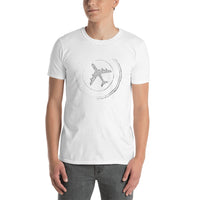 Airplane TShirt / Flight Stamp Plane Shirt / Aviation / Vacation Flying / Pilot / Free Shipping / Fly the Sky