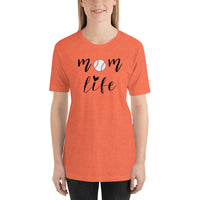Baseball Mom Life T-Shirt / Sports Mom Tshirt / Mother Shirt / Heart Mama Vida / Mom Life Shirts / Mom Gift / Free Shipping / Batter Player