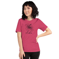 Hibiscus Short-Sleeve T-Shirt / Aloha Tshirt / Hawaii Flower Shirt / Hawaiian Shirt / Flower Shirt / Bloom / Free Shipping / Nature Lover