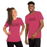 Jesus Above Everything Short-Sleeve Unisex T-Shirt / Jesus Tshirt / Christian Faith Shirt / Inspirational Motivational / Free Shipping
