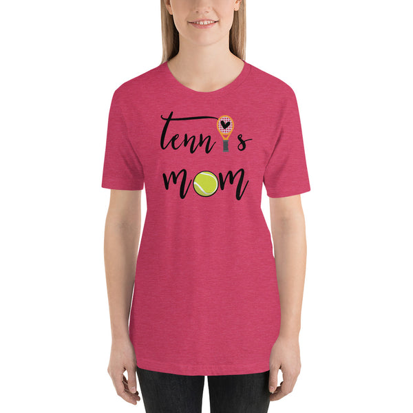 Tennis Mom Life T-Shirt / Sports Mom Tshirt / Mother Shirt / Tennis Ball Racket / Heart Tenis Vida / Free Shipping