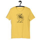 Hibiscus Short-Sleeve T-Shirt / Aloha Tshirt / Hawaii Flower Shirt / Hawaiian Shirt / Flower Shirt / Bloom / Free Shipping / Nature Lover