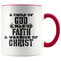 A Child Man Warrior of Christ Mug