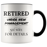 New Management Retired Mug
